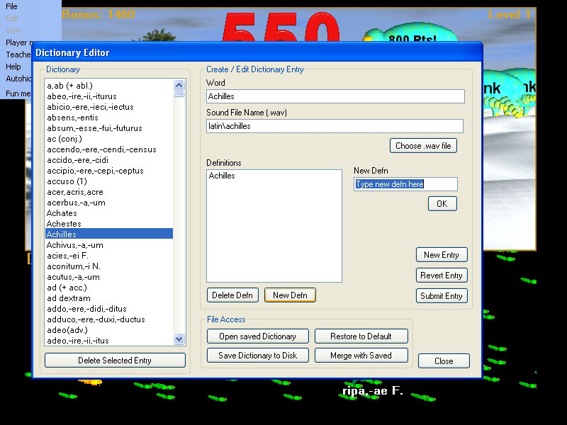 French dictionary definition new entry