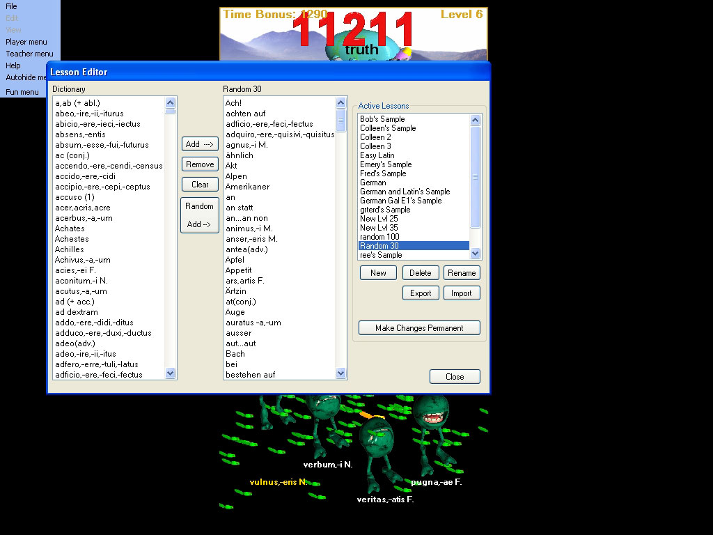 French Teache Menu | French language and french language mixed