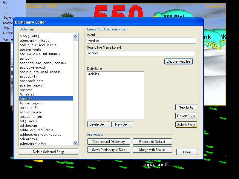 French dictionary definition for Achilles updated .wav file
